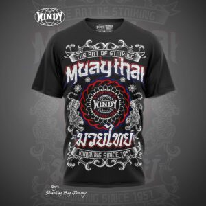 Windy art of striking t-shirt